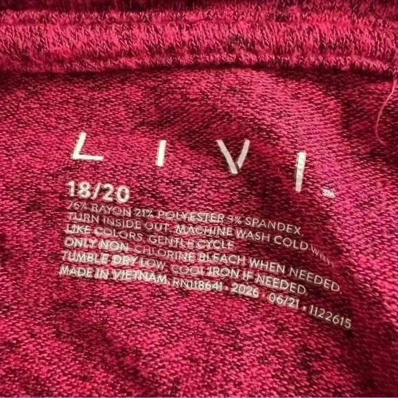 Livi Pink Super Soft Cowl Neck Long Sleeve Pocketed Sweater Size 18/20 - Picture 7 of 8